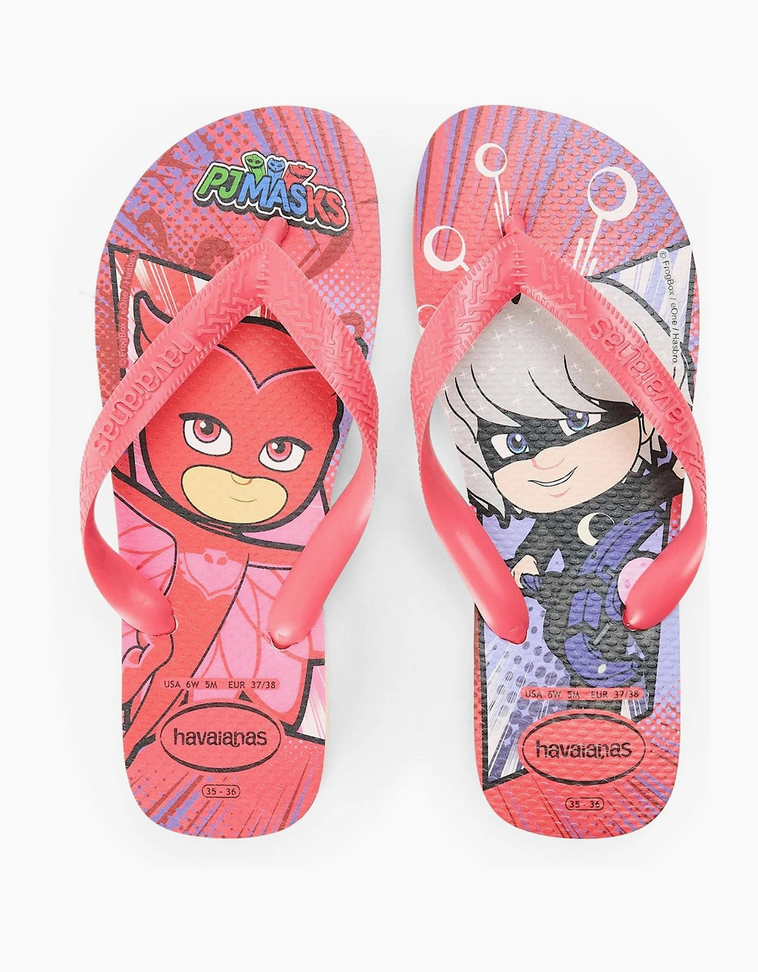 Hav. Kids Top Pj Masks Ballet Rose Flip Flops Womens