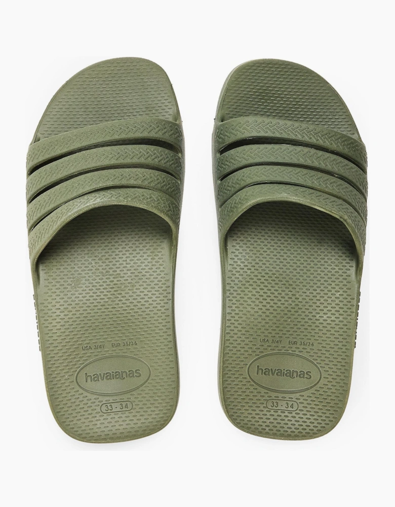 Hav. Slide Stradi Black 33 34 Flip Flops Womens