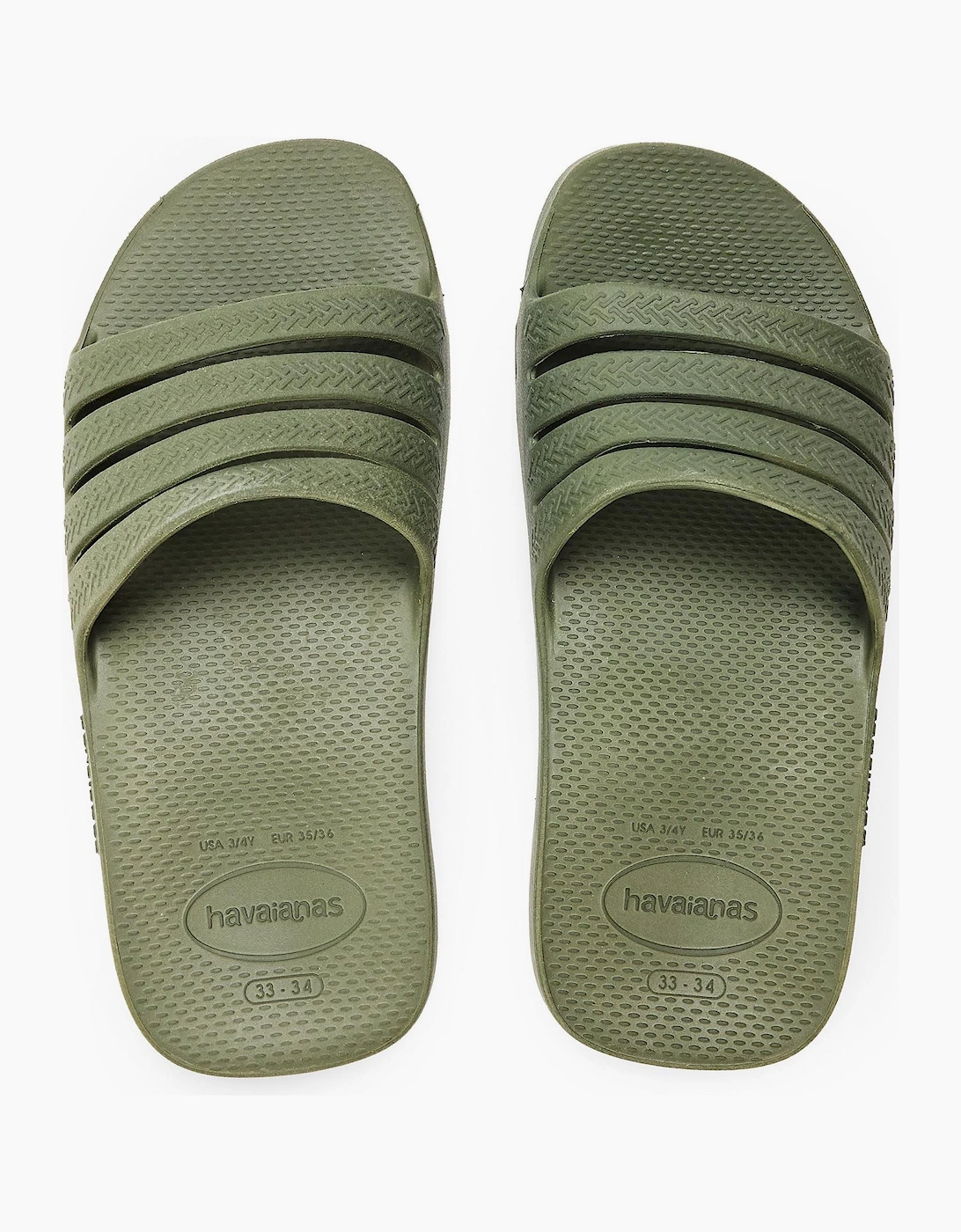 Hav. Slide Stradi Black 33 34 Flip Flops Womens