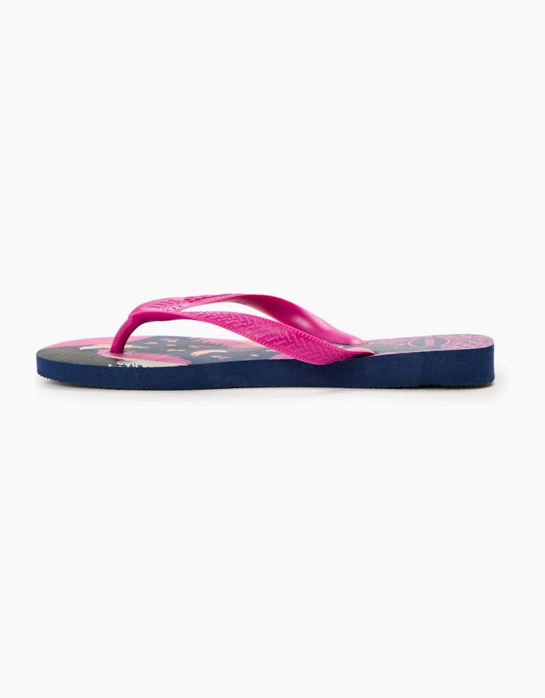 Graphic Print Thong Toe Flip Flop Sandals