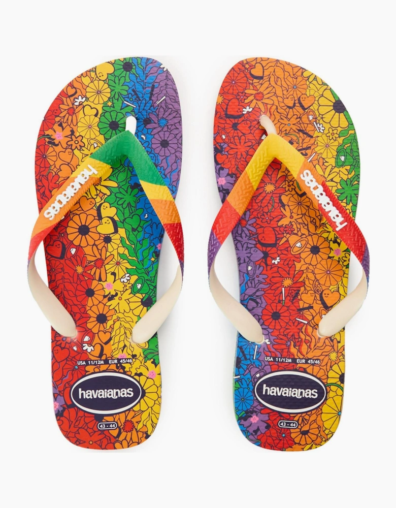 Pride Premium Floral Flip Flops