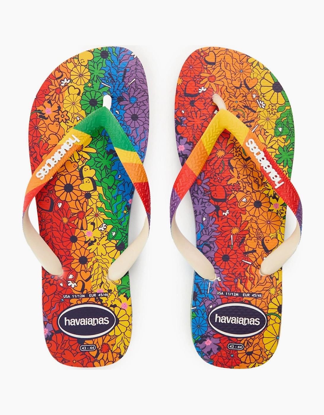 Pride Premium Floral Flip Flops