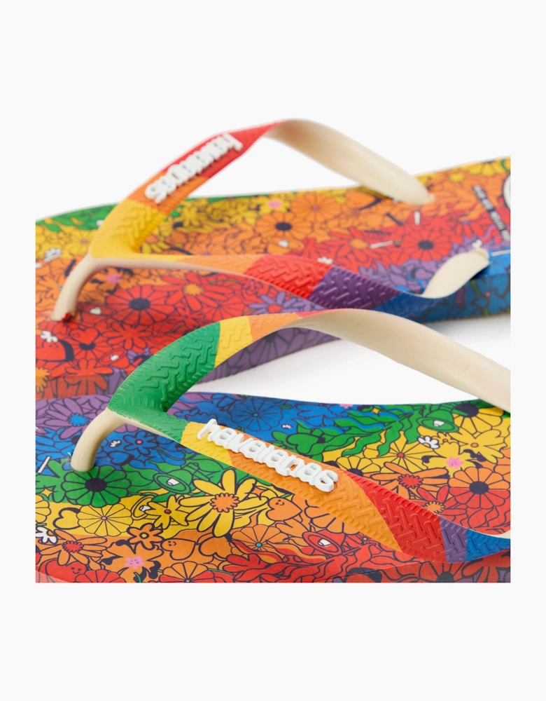 Pride Premium Floral Flip Flops