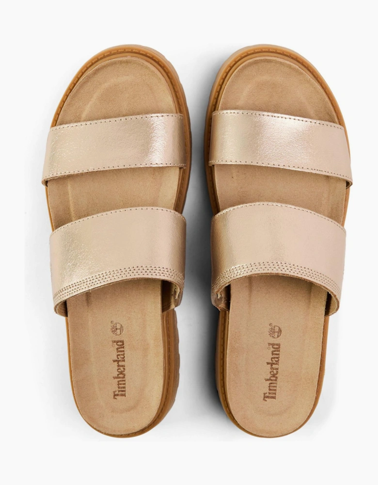 Clairemont Way Metallic Slide Sandals