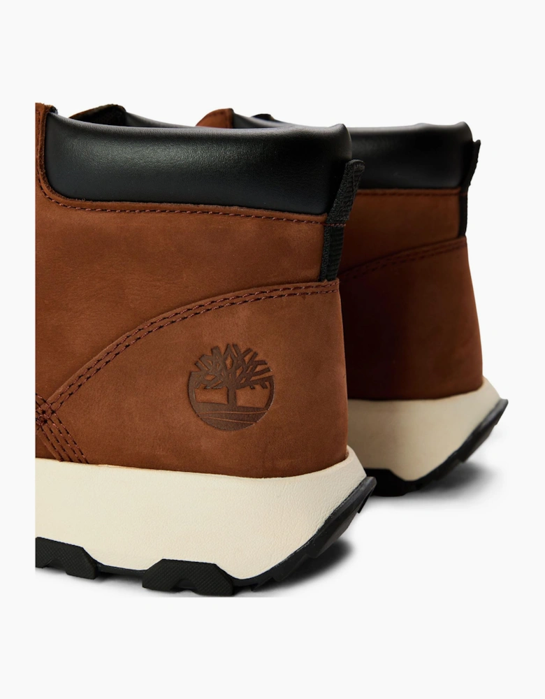 Solid Patterned Chukka Boots with Lace-Up Closure