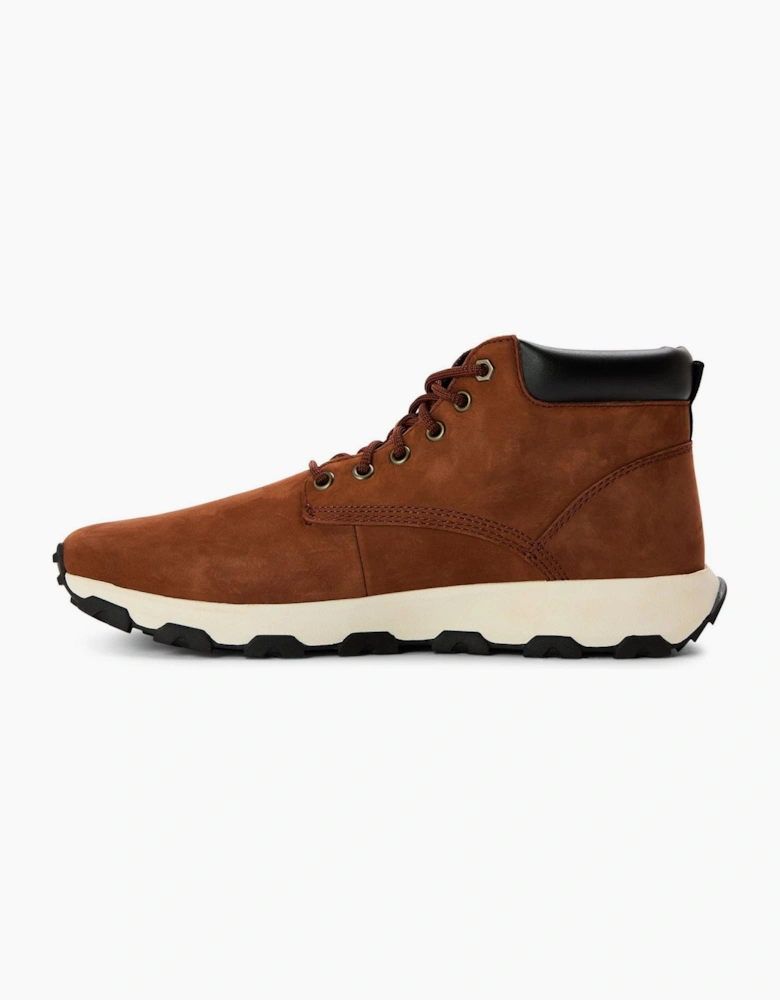Solid Patterned Chukka Boots with Lace-Up Closure