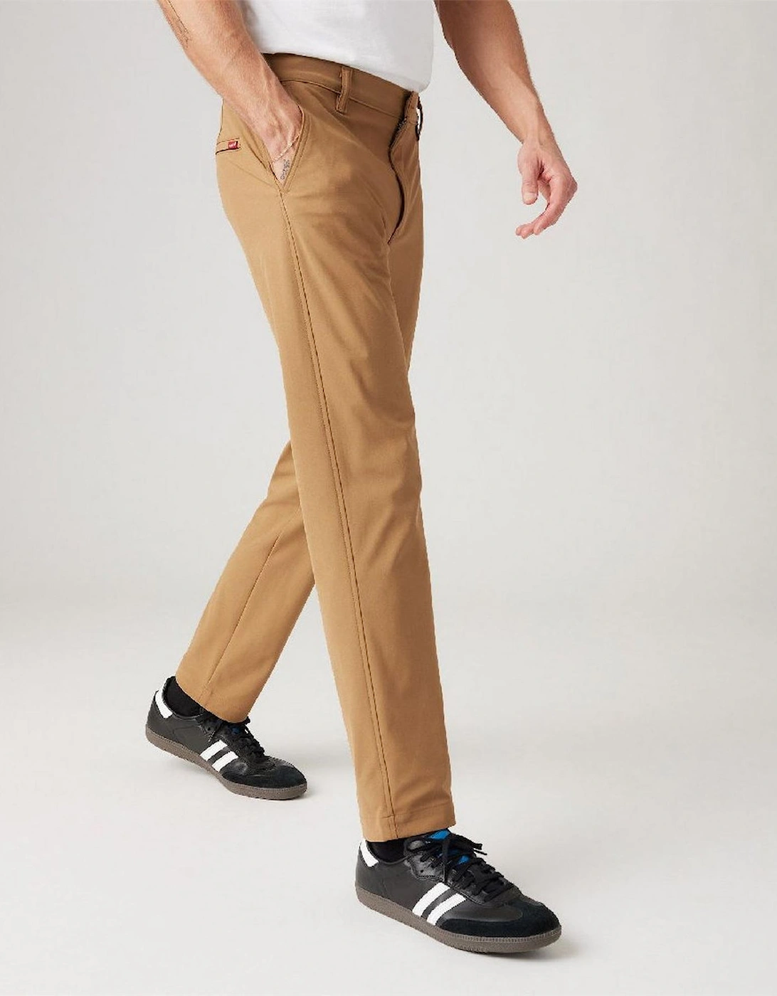Solid Patterned Straight Chinos
