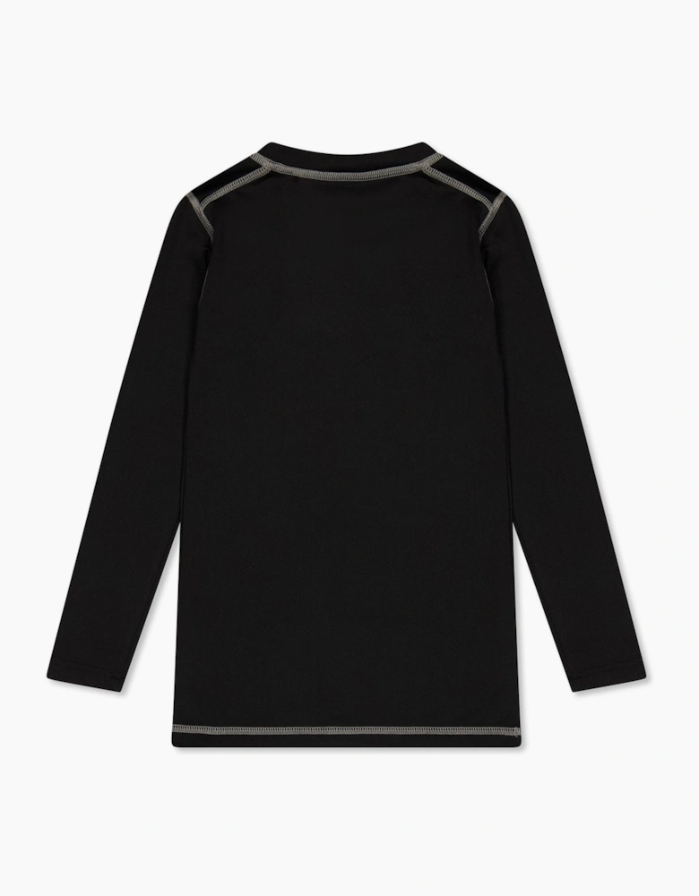 Crew Neck Long Sleeve Snug Fit Athletic Top