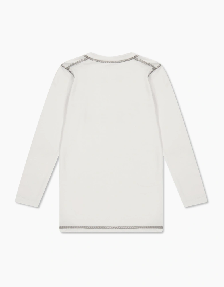 Crew Neck Long Sleeve Snug Fit Athletic Top