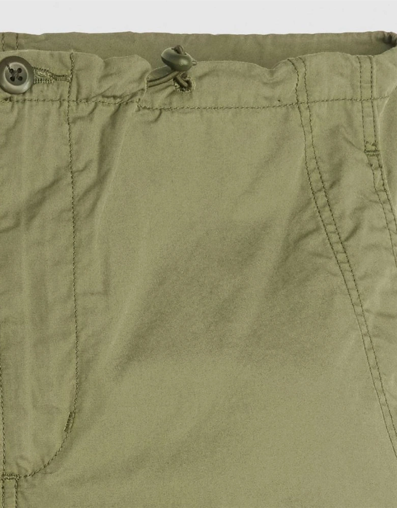 Solid Patterned Wide Parachute Pants