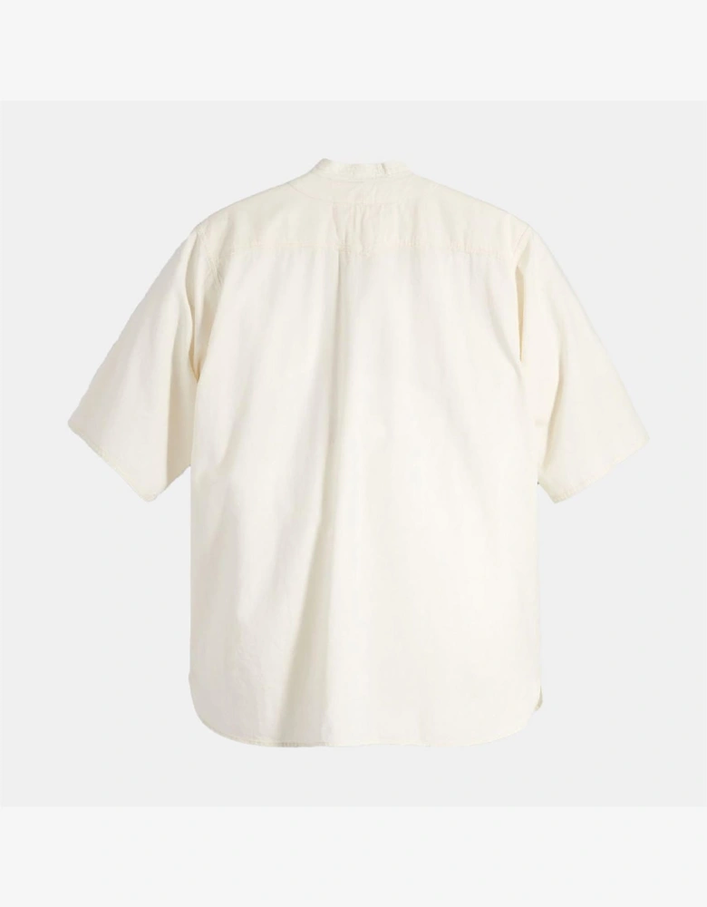 Button Placket Henley Collar Collared Neck Shirt