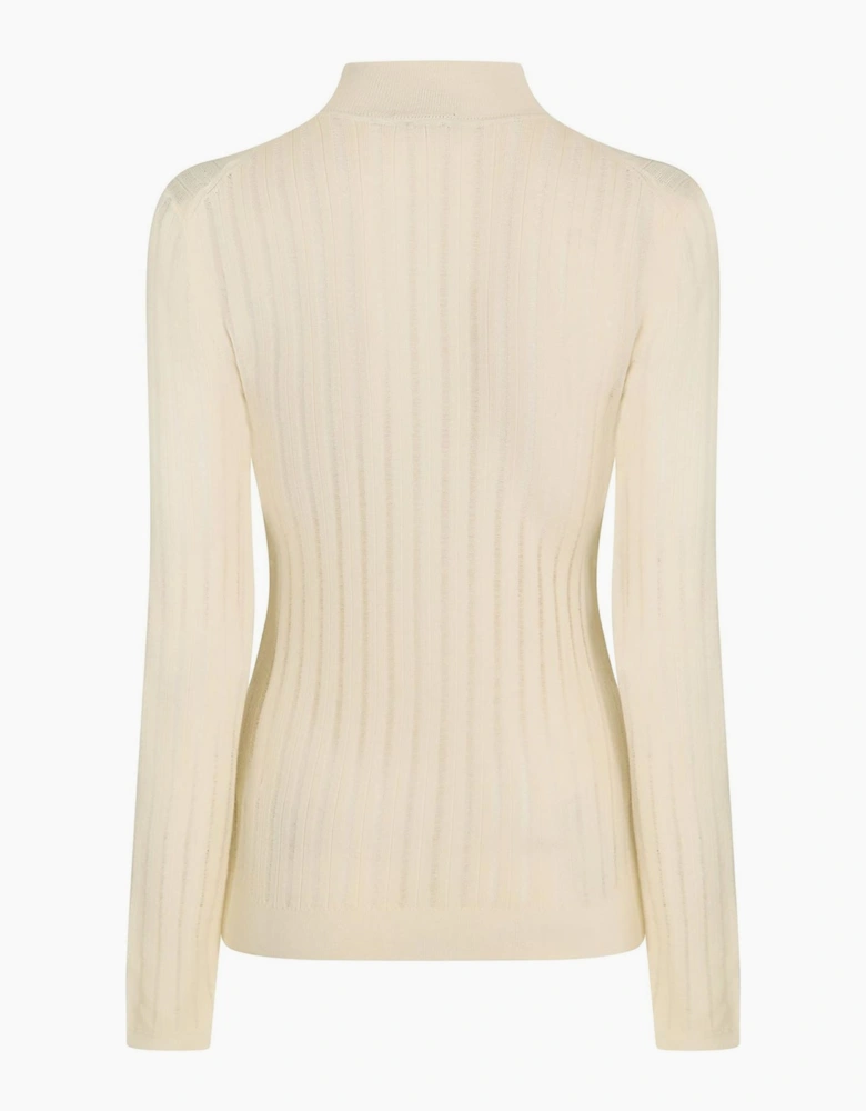Mock Neck Long Sleeve Slim Fit Sweater