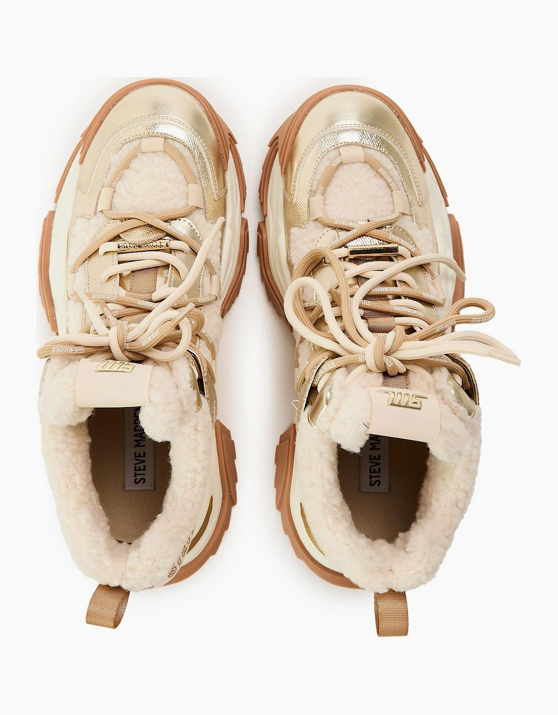Kaboom Metallic Lace-Up Lug Sole Boots