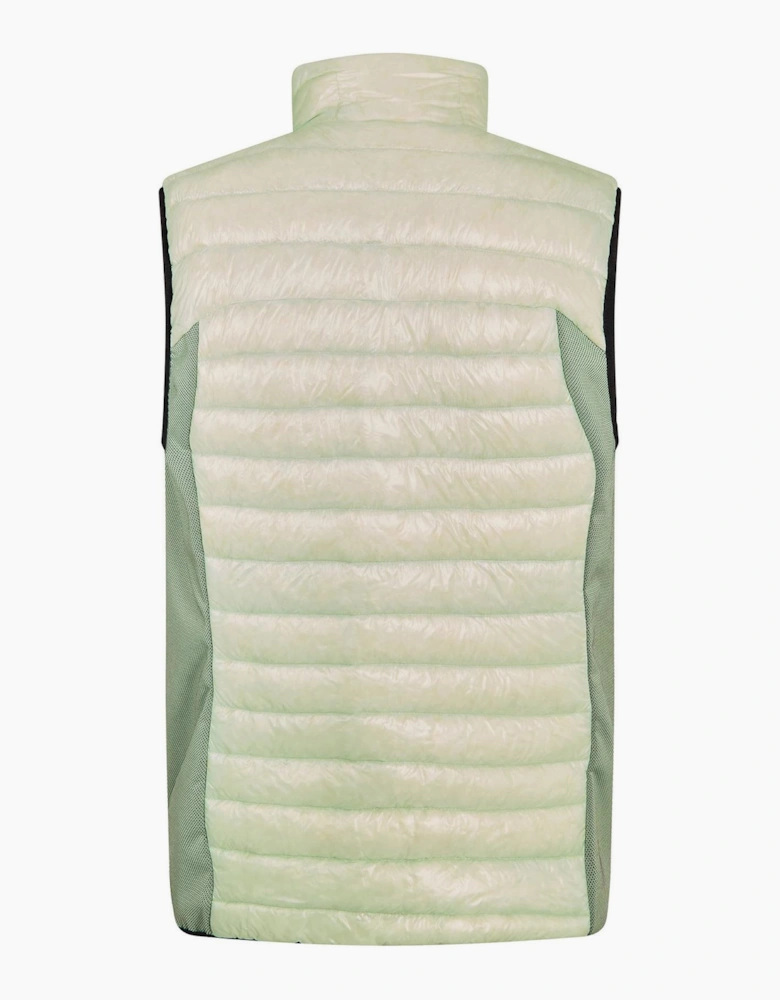 Techno Horizontal Stripe Zipped Pocket Gilet