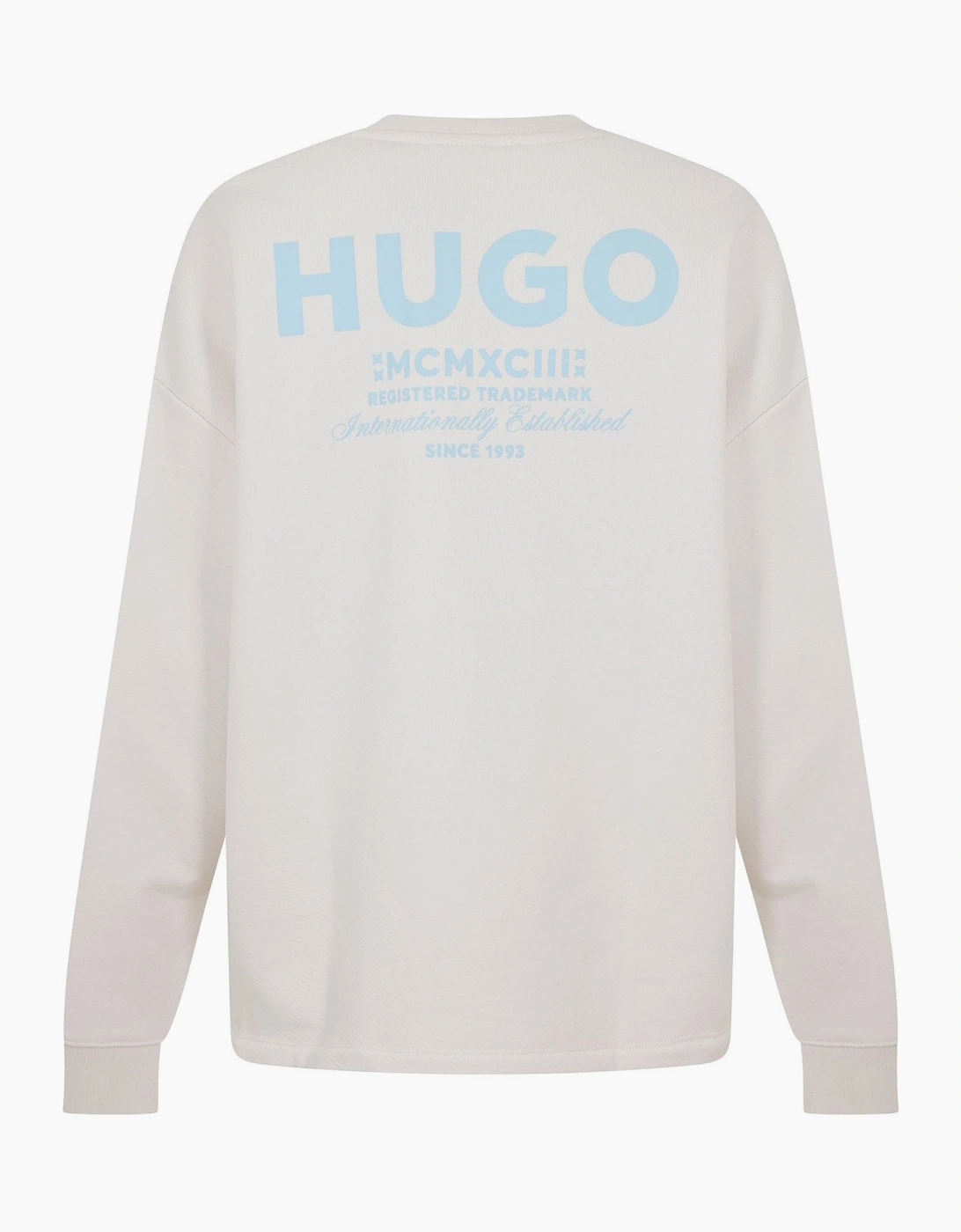Crew Neck Ribbed Collar Long Sleeve Sweatshirt