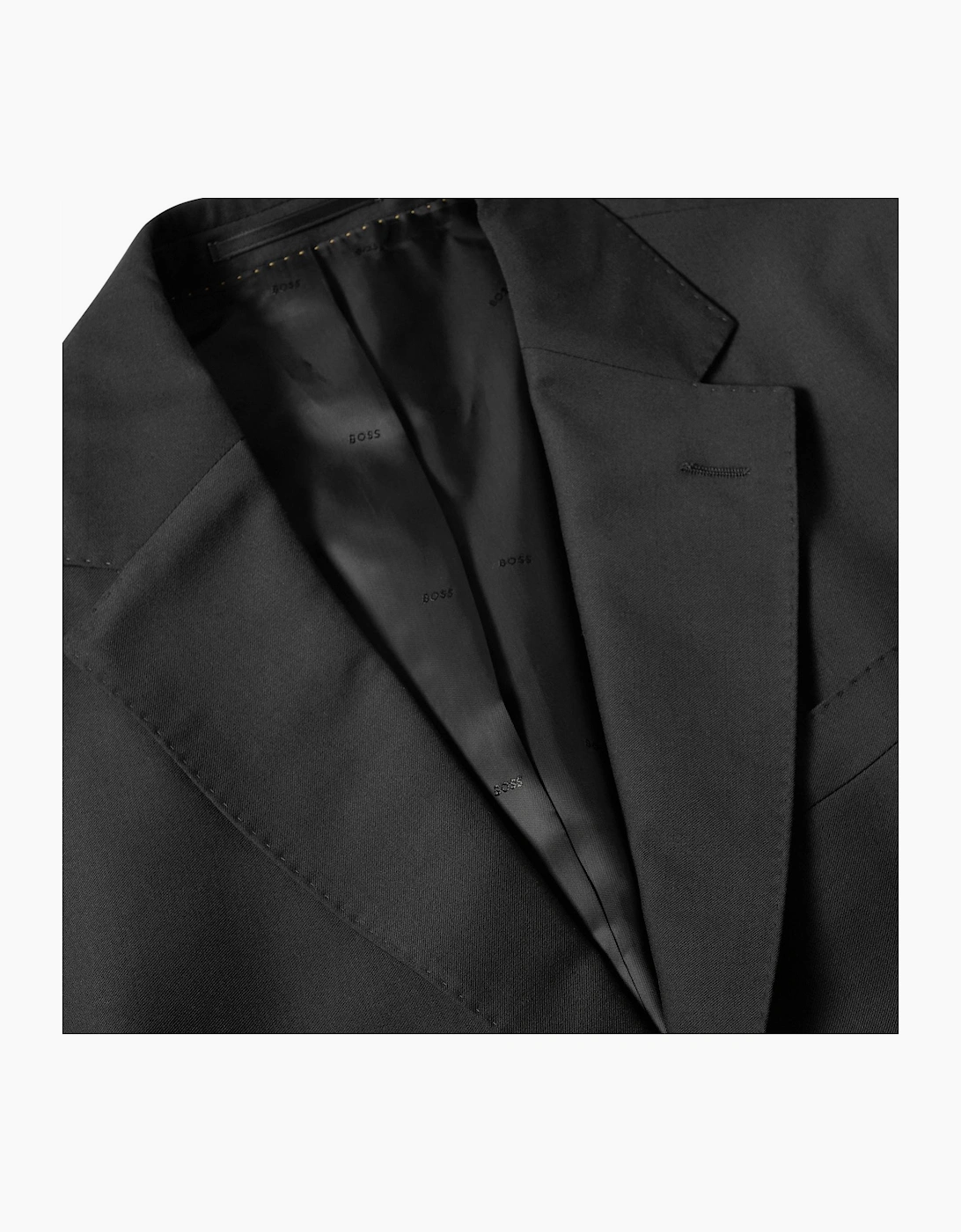 Solid Patterned Notch Collared Blazer with Flap and Chest Pocket