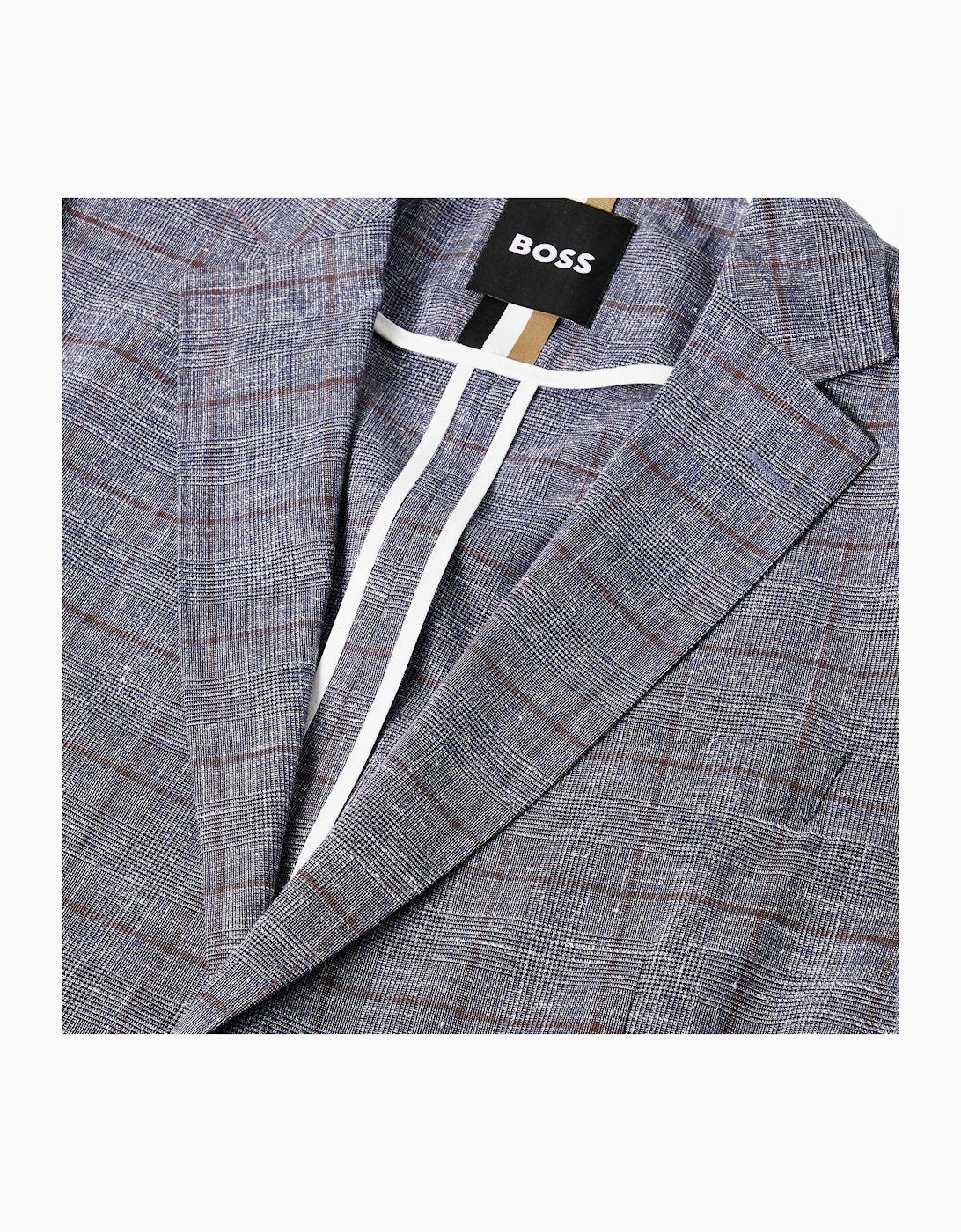 Plaid Patterned Notch Collared Waist Coat