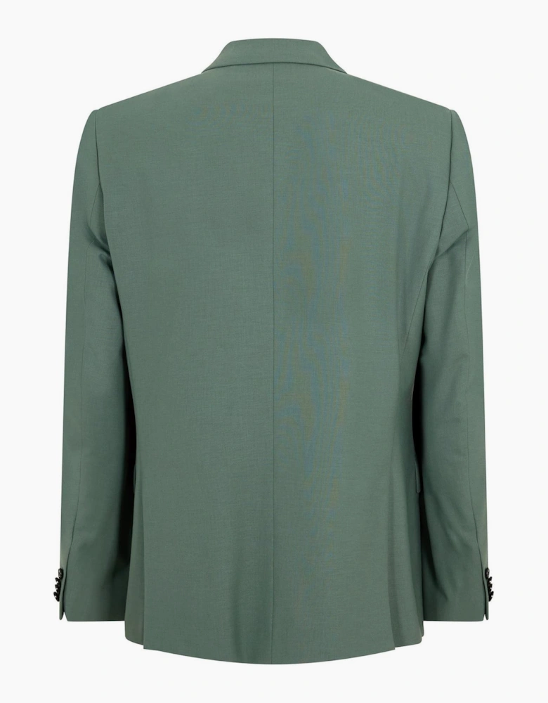 Solid Patterned Blazer with Flap Pocket