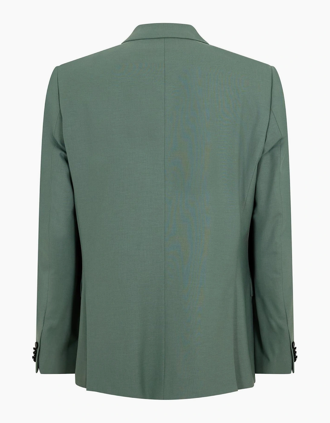 Solid Patterned Blazer with Flap Pocket