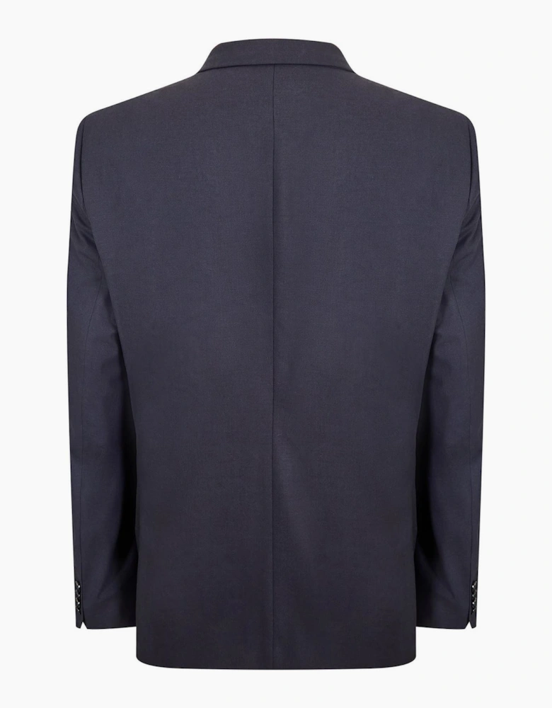 Solid Patterned Blazer with Flap Pocket