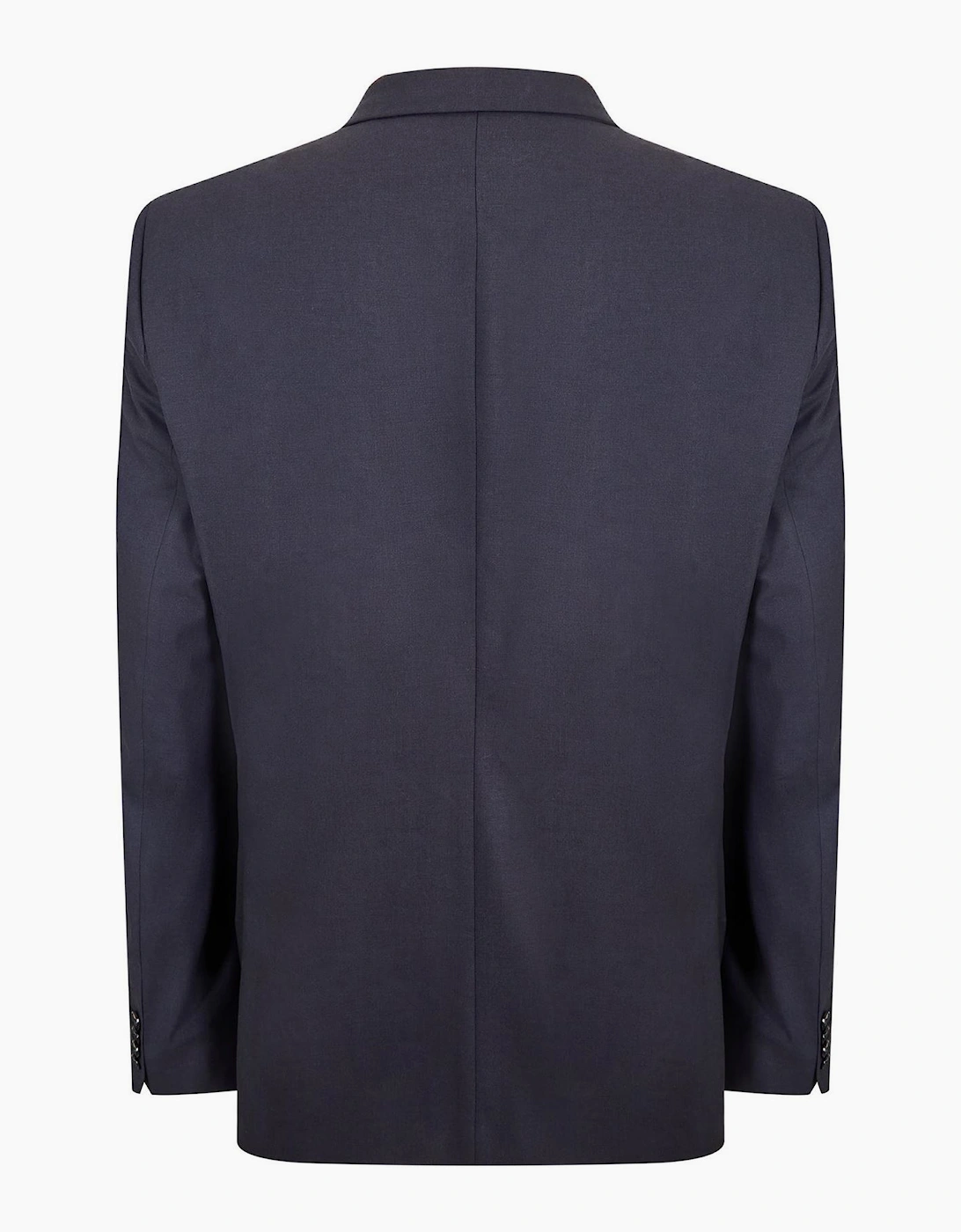 Solid Patterned Blazer with Flap Pocket