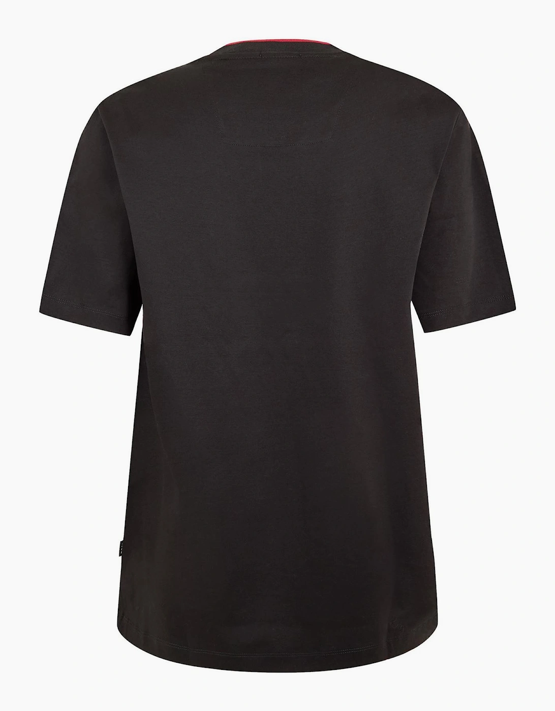 Embroidered Crew Neck Short Sleeve T-Shirt