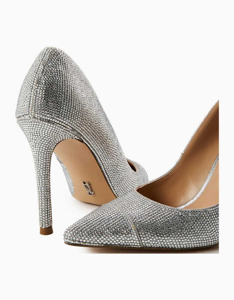 Evelyn CR Metallic Stiletto Court Shoes