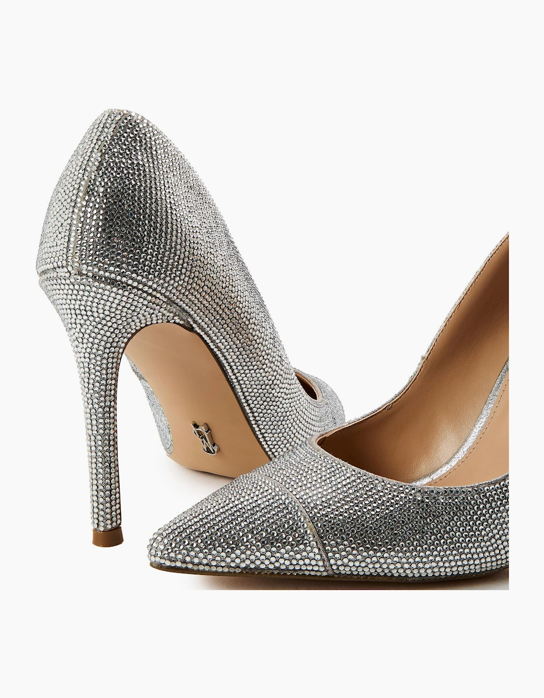 Evelyn CR Metallic Stiletto Court Shoes