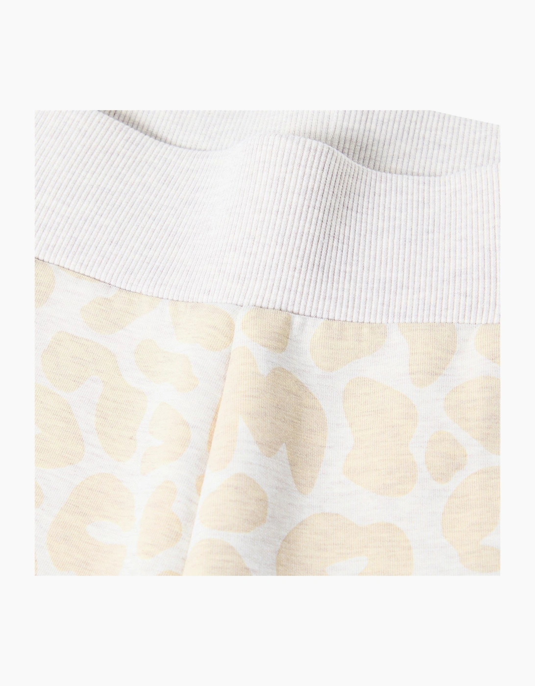Leopard Patterned Wide Leg Joggers