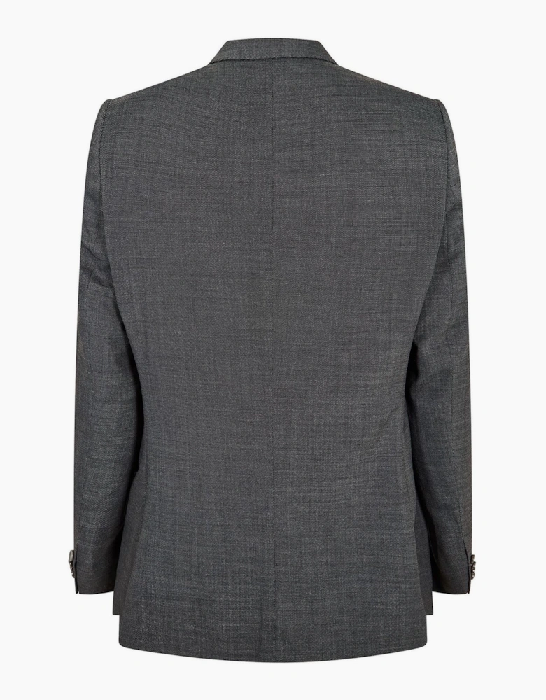 Jasper Solid Patterned Suit Jacket with Flap Pocket