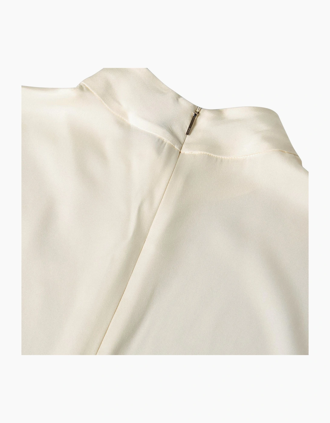 Mock Neck High Collar Sleeveless Shell Blouse