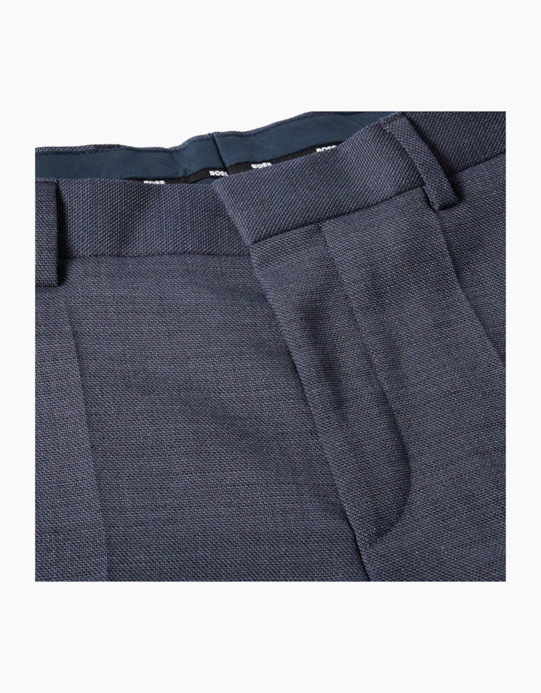 Leon Solid Patterned Straight Chinos