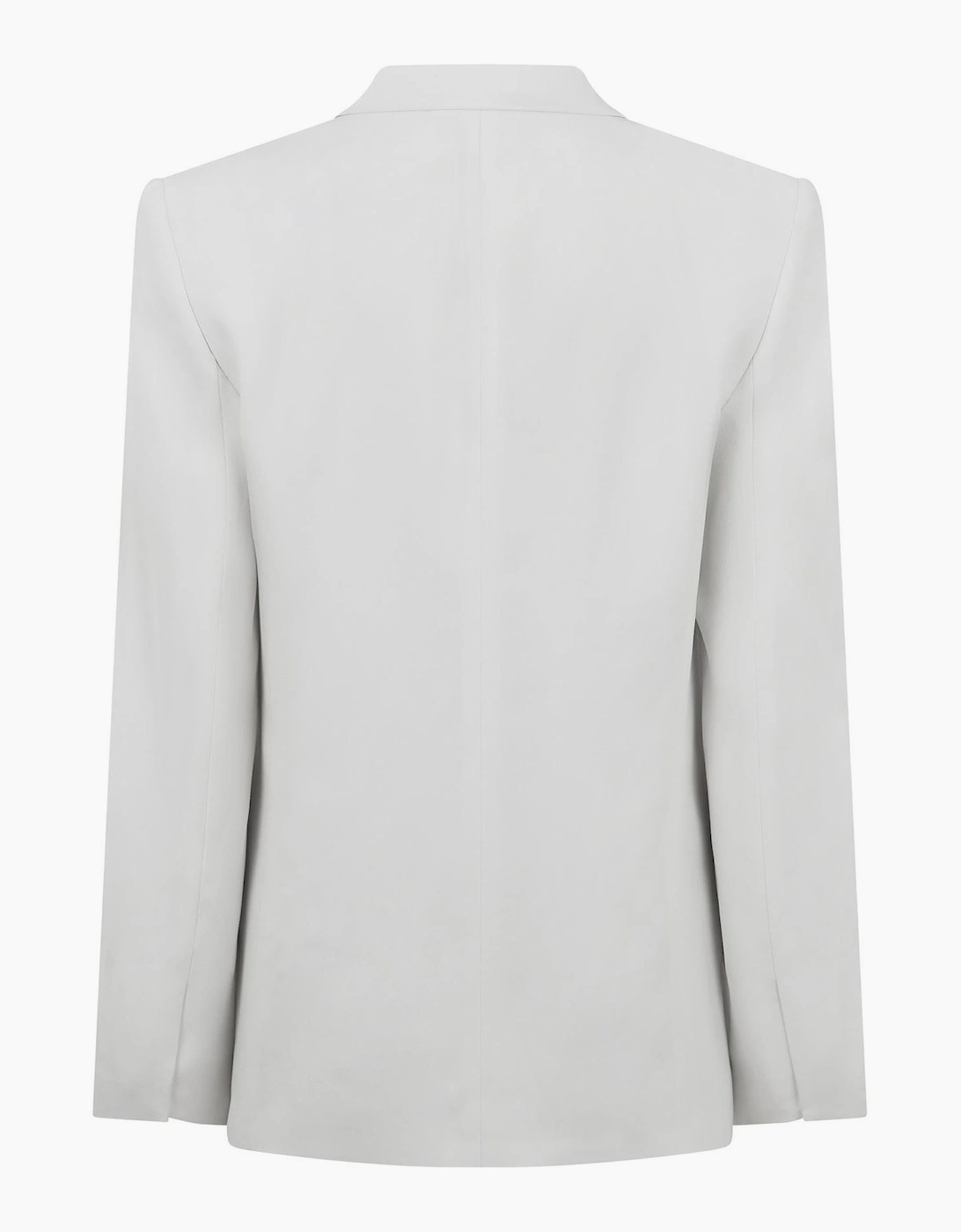 Solid Patterned Notch Collared Blazer