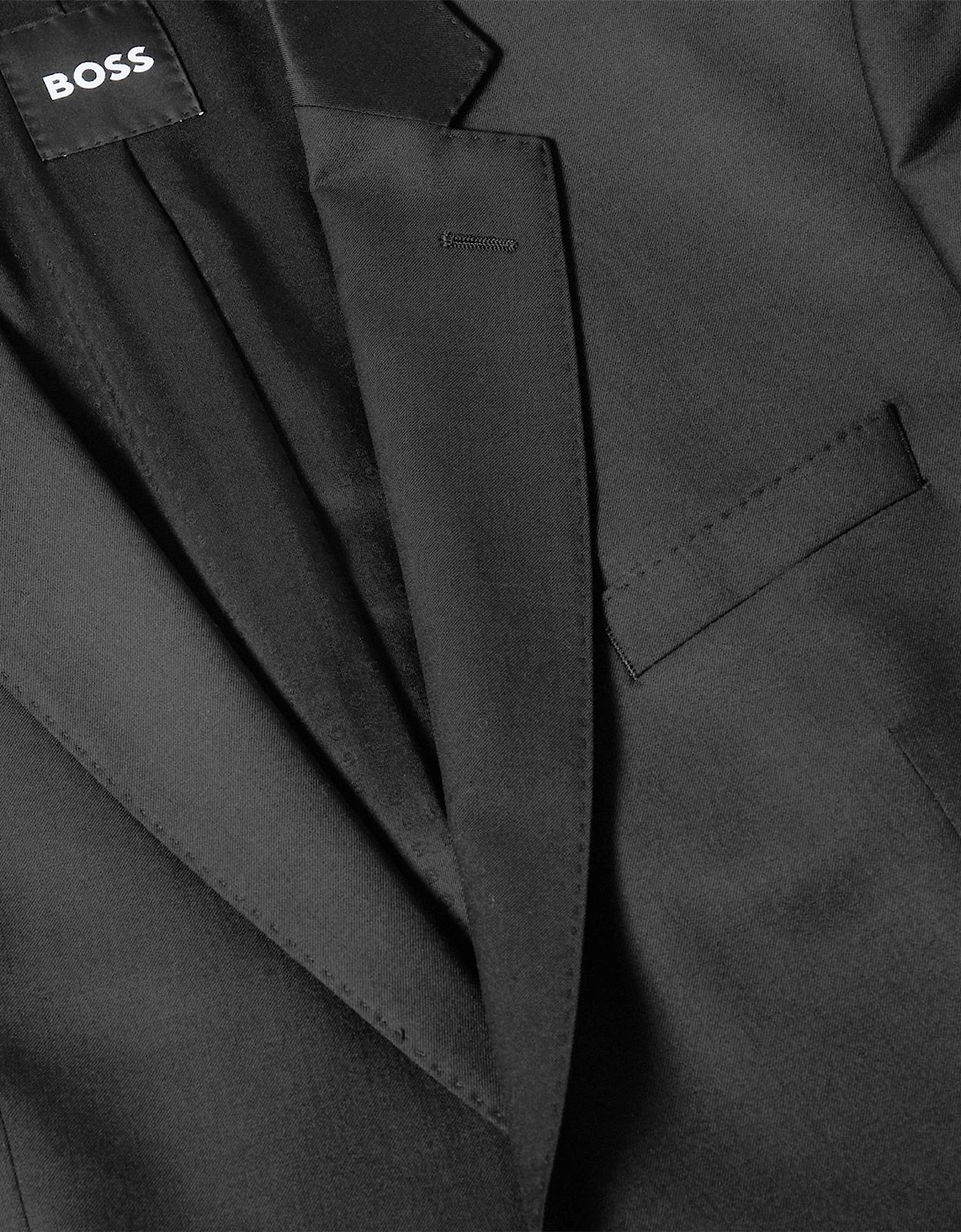 Solid Patterned Notch Collared Blazer with Flap Pocket
