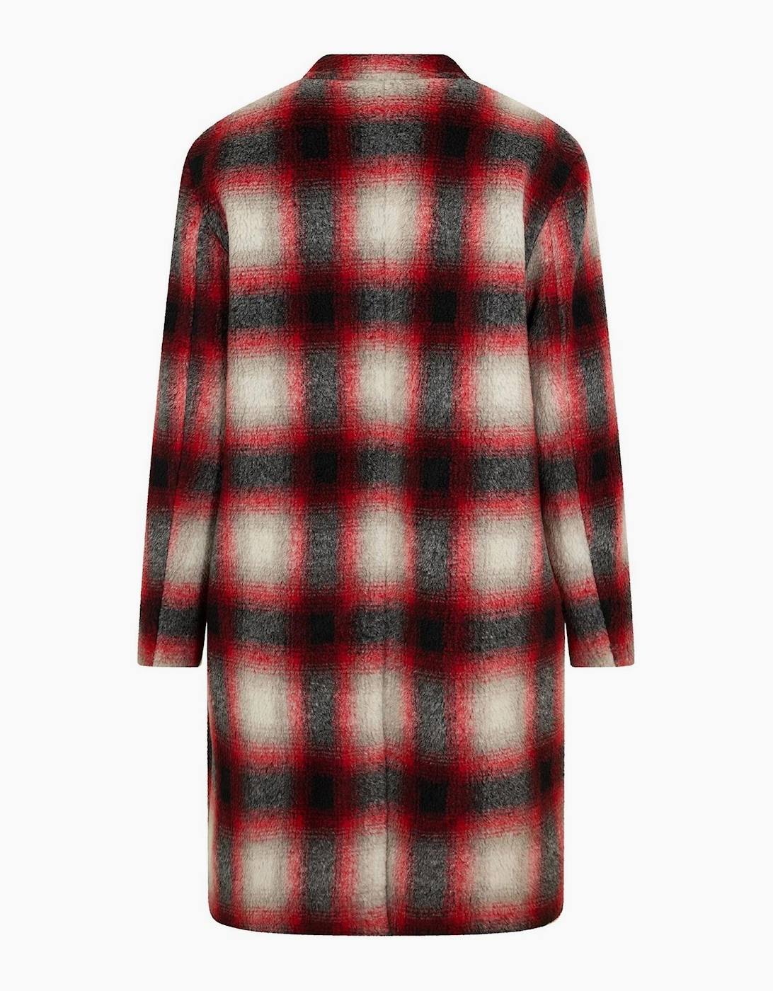 Merlon2242 Plaid Patterned Over Coat