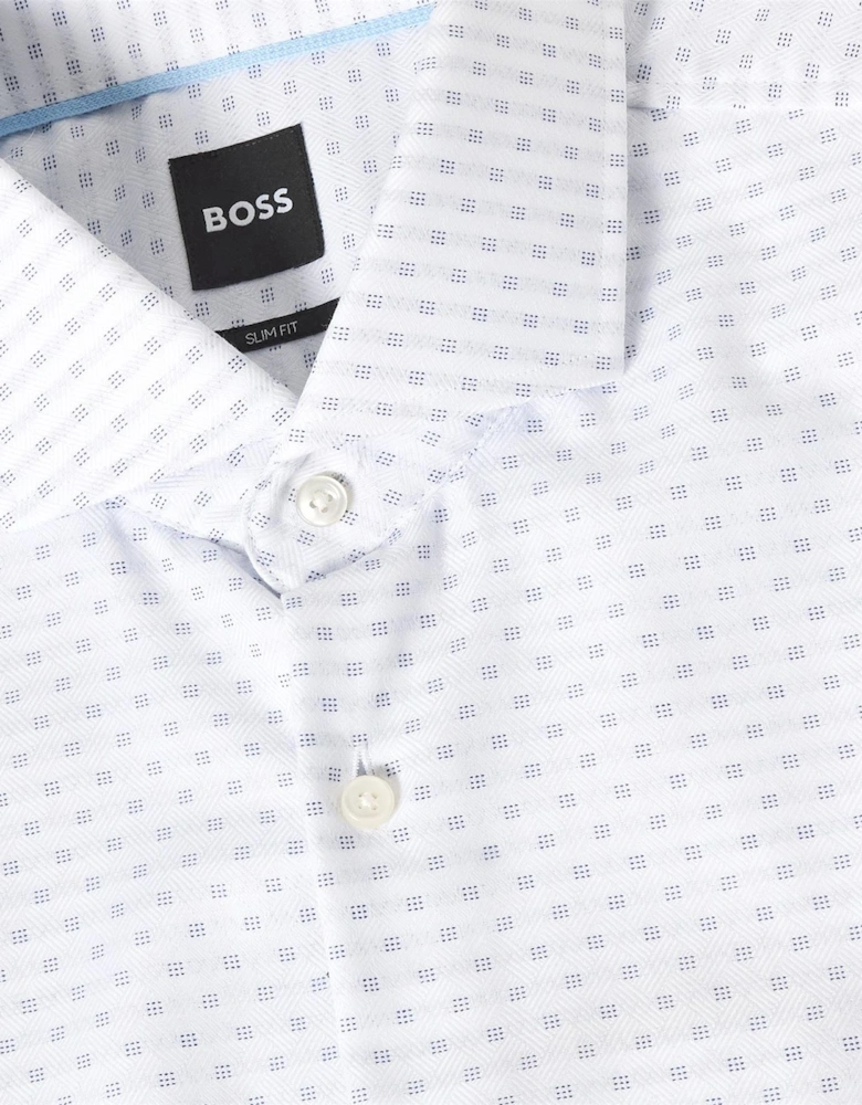 Spread Collar Long Sleeve Oxford Shirt