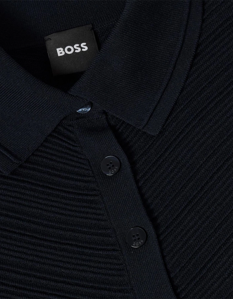 Collared Neck Short Sleeve Jersey Polo Shirt