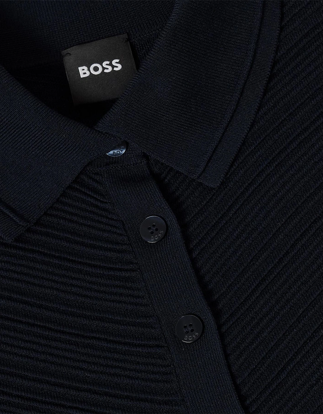 Collared Neck Short Sleeve Jersey Polo Shirt