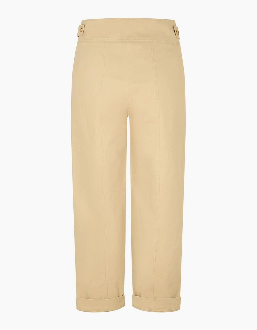 Solid Patterned Straight Leg Chinos