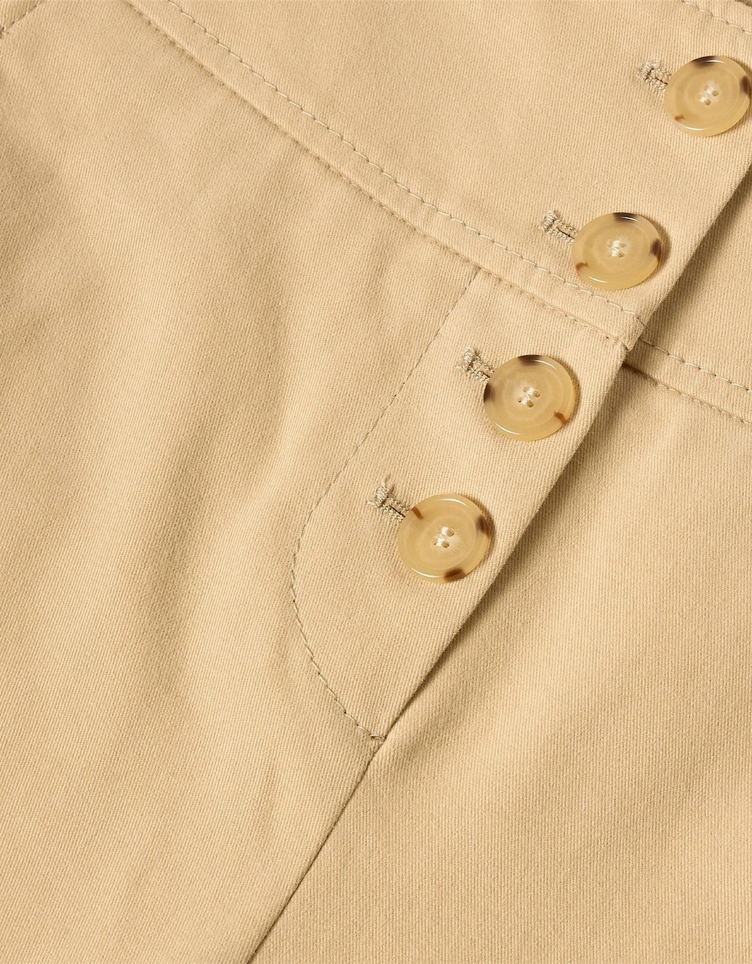 Solid Patterned Straight Leg Chinos