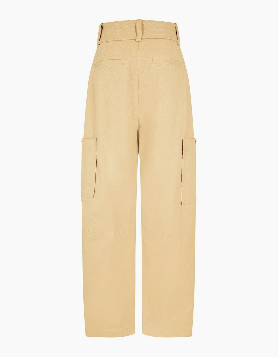 Solid Patterned High Rise Combat Pants