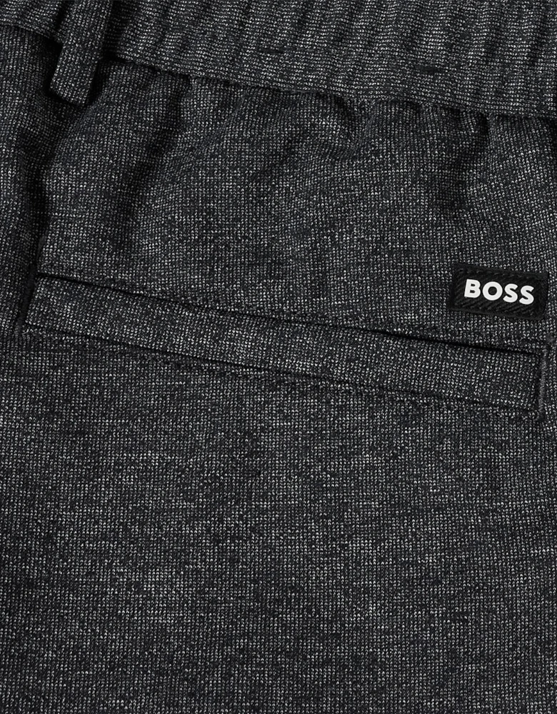 Solid Patterned Straight Trousers