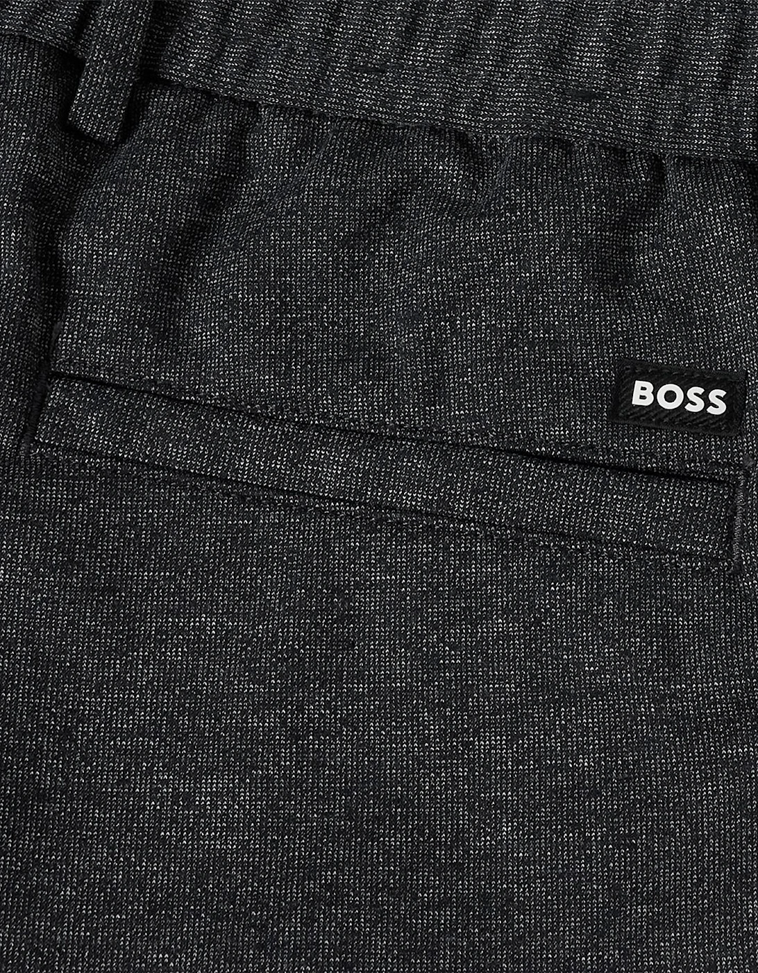 Solid Patterned Straight Trousers