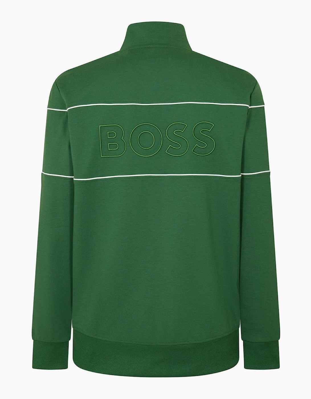 Funnel Neck High Collar Long Sleeve Jersey Top