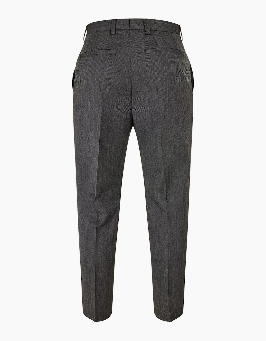 Solid Patterned Flat Front Mid Rise Chinos