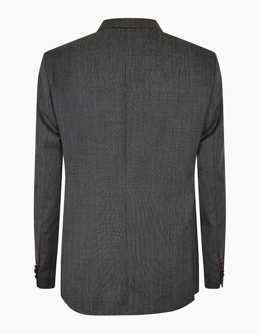 Solid Patterned Single Button Flap Pocket Blazer