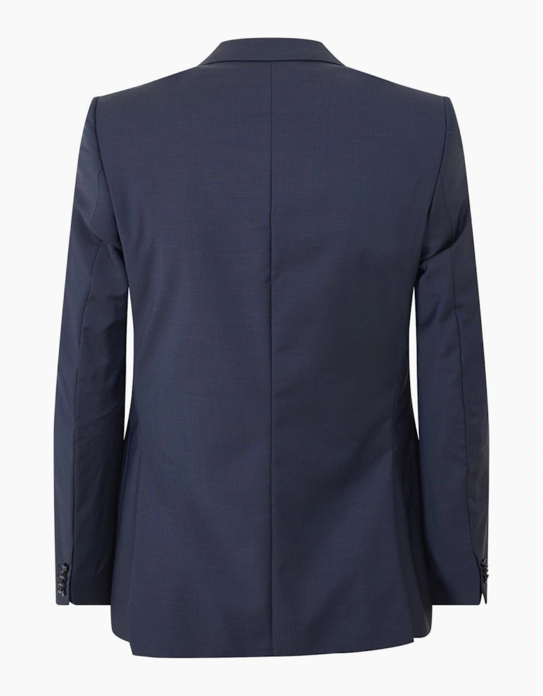Solid Patterned Blazer with Flap Pocket
