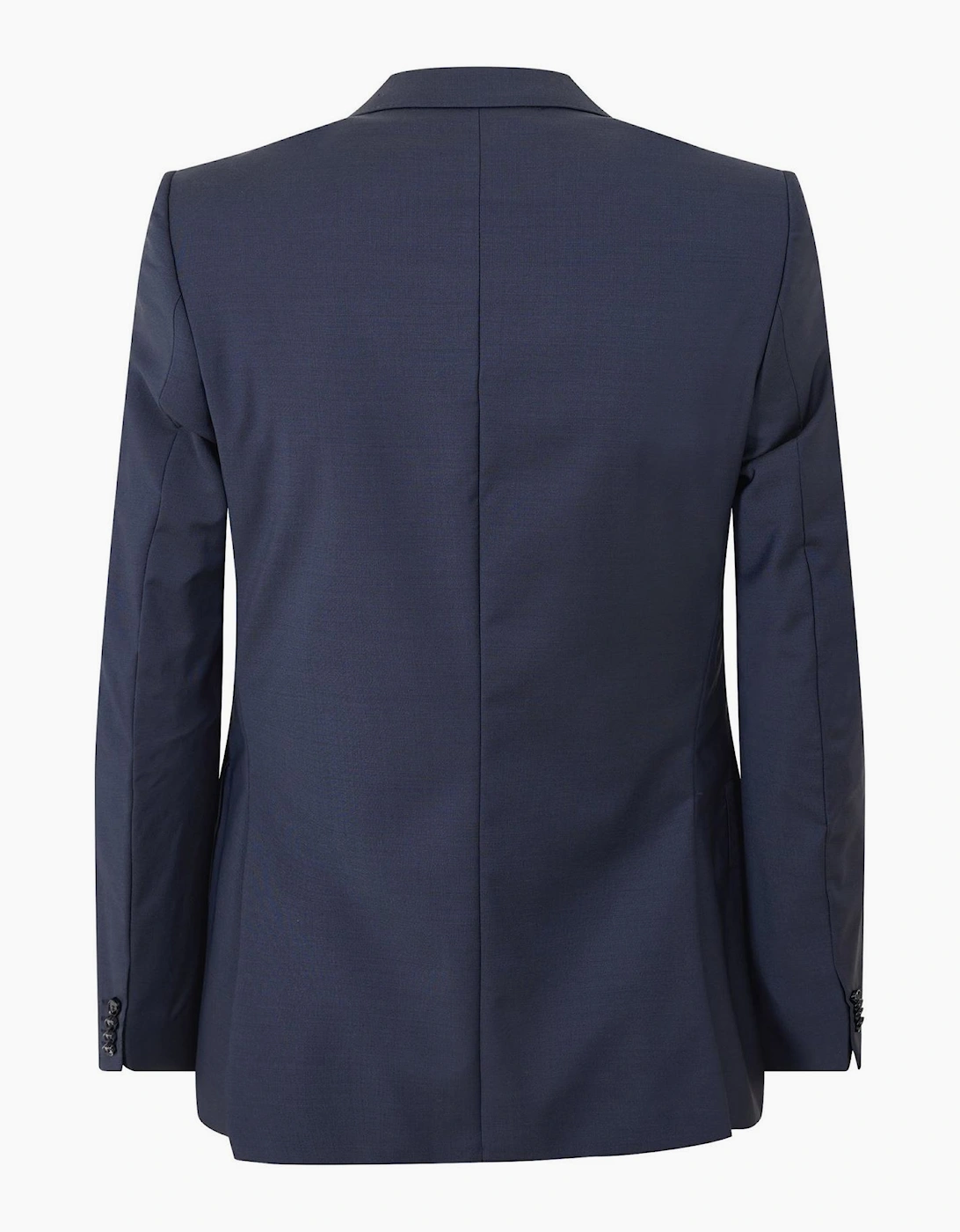 Solid Patterned Blazer with Flap Pocket