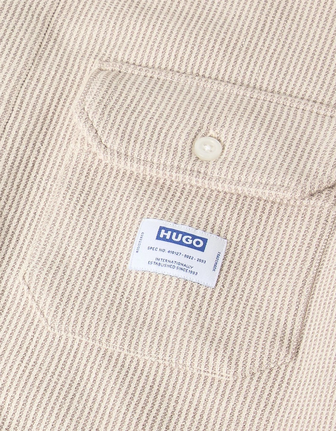 Oxford Long Sleeve Collared Shirt with Chest Pocket