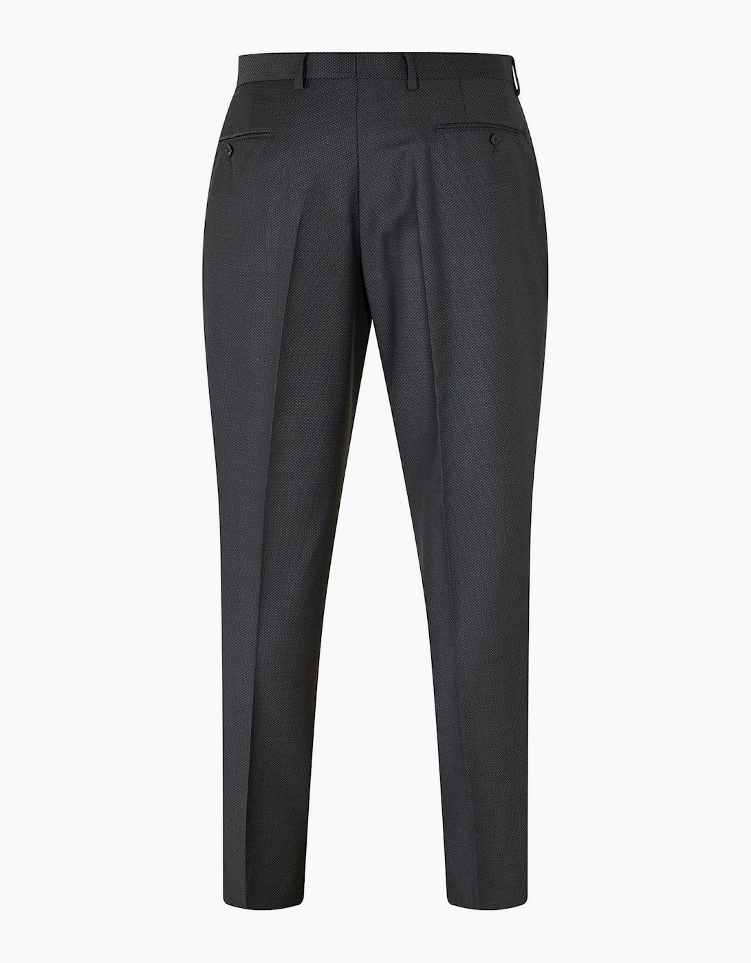 Solid Patterned Suit Jacket with Flap and Chest Pocket